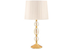 Настольная лампа 30*30*58 см + слоновая кость круг абажур