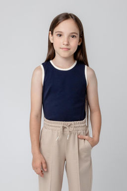 Crockid _ КР 302073/индиго к396 майка для дев