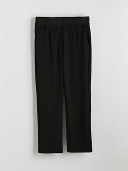 Beli Lastikli Krep Kad?n Pantolon