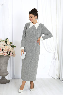 Платье Ninele 6036 серебро фото 16