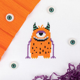 Klart набор для вышивания 12-042 Монстрик 10.5 х 12 см