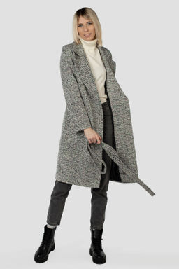 01-07208 Пальто женское демисезонное(пояс) - El podio фото 3