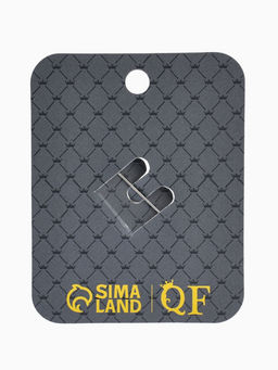 Брошь «Дуга с жемчугом», белая в серебре