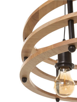 Светильник BayerLux ЭКО «Лот» 3×40 Вт Е27 черный/коричневый 42×42×12(+100)см