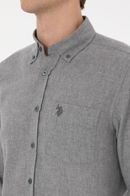Erkek Gri Uzun Kollu G_mlek - U.s. polo assn фото 7