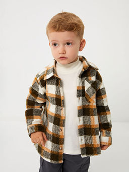 Uzun Kollu Ekose Desenli Erkek Bebek G?mlek Ceket - Waikiki фото 2