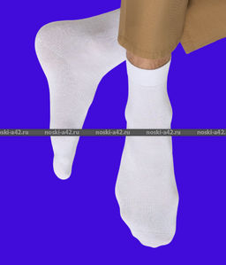 Цена за 12 пар. Носки мужские белые 41-47 (фактически 41-44) - For you фото 4