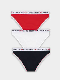 Трусы слипы женские в наборе, 3 шт