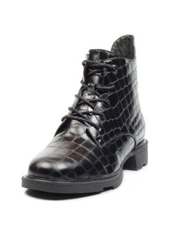 01-CXR130-1P BLACK Ботинки демисезонные женские (натуральная кожа, байка) - Фабричный китай фото 8