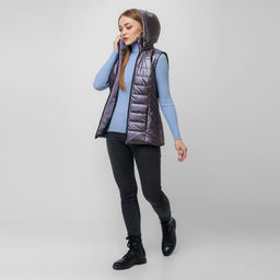 RODOS Жилет женский демисезон М-249 Светло-розовый  фото 9