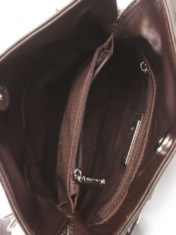 LACCOMA сумка АЛ3020-6-коричневый натуральная кожа хлопок фото 6