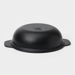 Жаровня, 2 л, d=24 см, с крышкой, чугун, чёрная