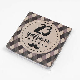 Цена за 5 шт. Коробка для печенья, 23 февраля, 15?15?3 см