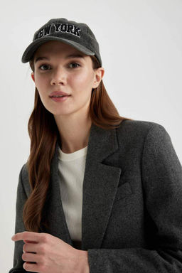 Фланелевая куртка-блейзер стандартного кроя с воротником - Defacto фото 8