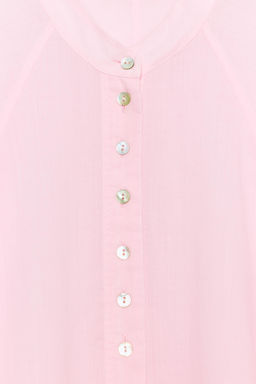 CAMISA FLUIDA CON RAMIO ZW COLLECTION / Rosa - Zara фото 7