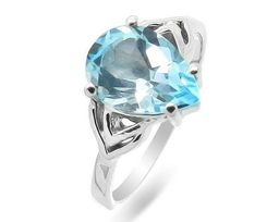 Кольцо из серебра топаз, Виолет