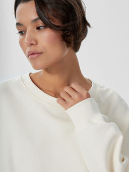 Свитшот женский молочный - Mark formelle фото 4