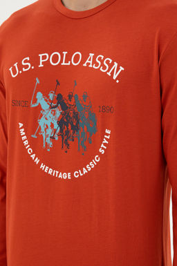 Мужской оранжевый пижамный комплект Неожиданная скидка в корзине - U.s. polo assn фото 6