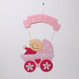 Украшение на гендер пати «Подвеска It's a Girl», 32×32×43 см