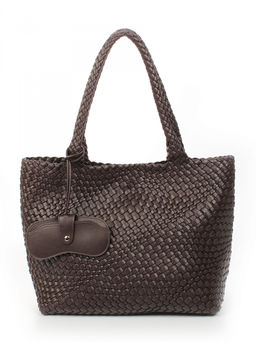 LACCOMA сумка СУ1033-темно-коричневый эко кожа хлопок