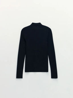 Джемпер в рубчик с молнией / Zarina