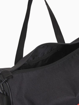 Сумка спортивная TEXTURA на молнии, с подкладкой, длинный ремень, маленький размер, чёрная