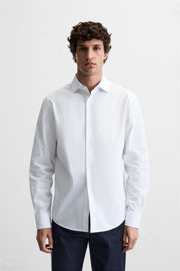 STRIPED EASY CARE SHIRT - Zara фото 2