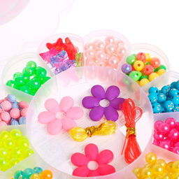 Набор для бисероплетения Цветочек, в пластиковом контейнере, МИКС