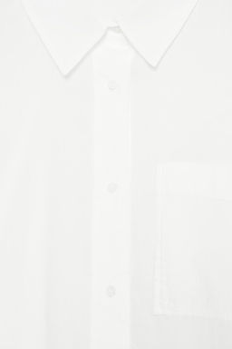SEMI-SHEER COTTON SHIRT - Zara фото 8