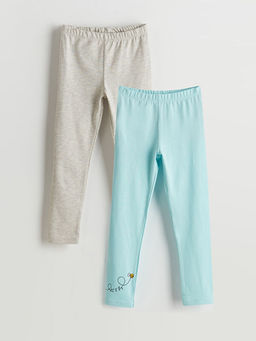 Beli Lastikli K?z ?ocuk Tayt 2li