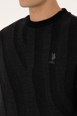 Erkek Comfort Fit Bisiklet Yaka Siyah Sweatshirt - U.s. polo assn фото 7