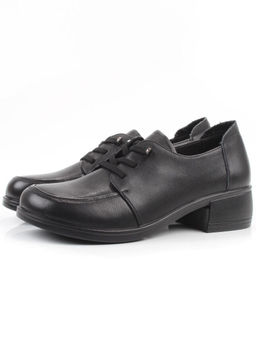 03-YDN15-22 BLACK Полуботинки женские (натуральная кожа)