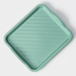 Поднос пластиковый IDEA, 25×29×3.2 см, пластик, бирюзовый