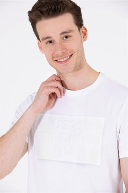 U. S. Polo Assn Мужская белая футболка с круглым вырезом - U.s. polo assn фото 11