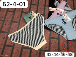 Трусики женские в полоску, 10 шт - Bruno фото 3