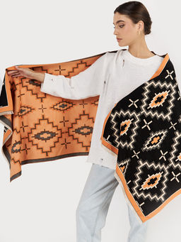 в составе ШЕРСТЬ  и КАШЕМИР Большой, мягкий, теплый  двусторонний палантин - Tantino фото 4