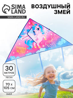 Воздушный змей Верь в чудеса 70х105 см - Funny toys фото 4
