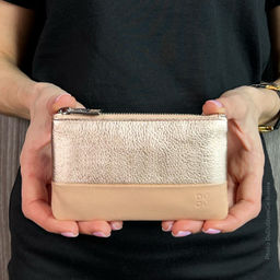 Итальянская кожаная ключница DuDu серии Kimolos | золотистый