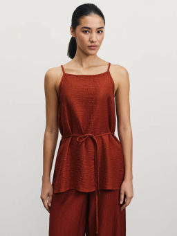 Топ из вискозы на завязках / Zarina  фото 3