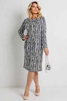 Платье женское 6090/04/Черно-белый - Rise фото 2