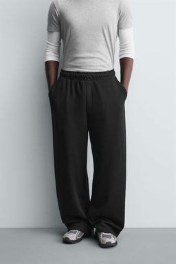 WIDE-LEG JOGGER TROUSERS - Zara фото 17