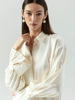 ЕМКА / Рубашка с акцентными рукавами - Emka фото 4