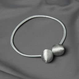 Цена за 3 шт. Подхват для штор Шарики, d = 3 см, 40 см, цвет тёмно-серый - Арт узор фото 2