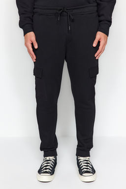 TRENDYOL MAN Siyah Regular/Normal Kesim Teknik Fermuarl? Kargo Cepli Jogger Esofman Alt? TMNAW24EA00010 - Trendyolmilla фото 3