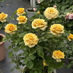 Роза Голден Мустард