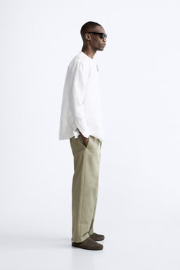 PAMUKLU KETEN GOMLEK - Zara фото 43