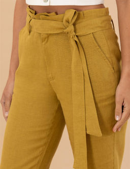 Ye_il Carrot Fit Keten Pantolon - Pierre cardin фото 6