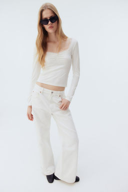 Top de canale con ribete de encaje - H&m фото 2