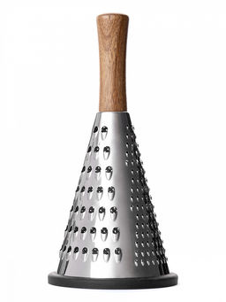 Терка круглая 11,3x24 черный дерево акации, нержавеющая сталь