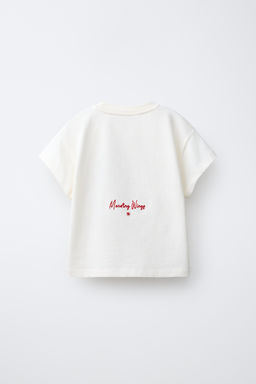 CAMISETA PARCHE BORDADO / Crudo - Zara фото 3